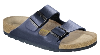 Birkenstock arizona soft footbed blue deals